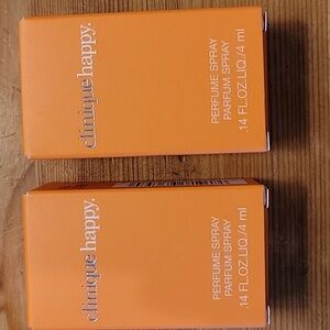 2 Clinique Happy Perfume Spray .14 oz. each. New, unopened